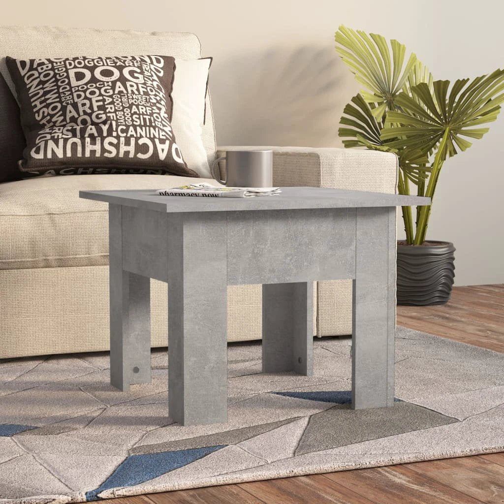 VidaXL Coffee Table 55x55x42 cm Smoked Oak Engineered Wood Sturdy Build For Living Room by vidaXL