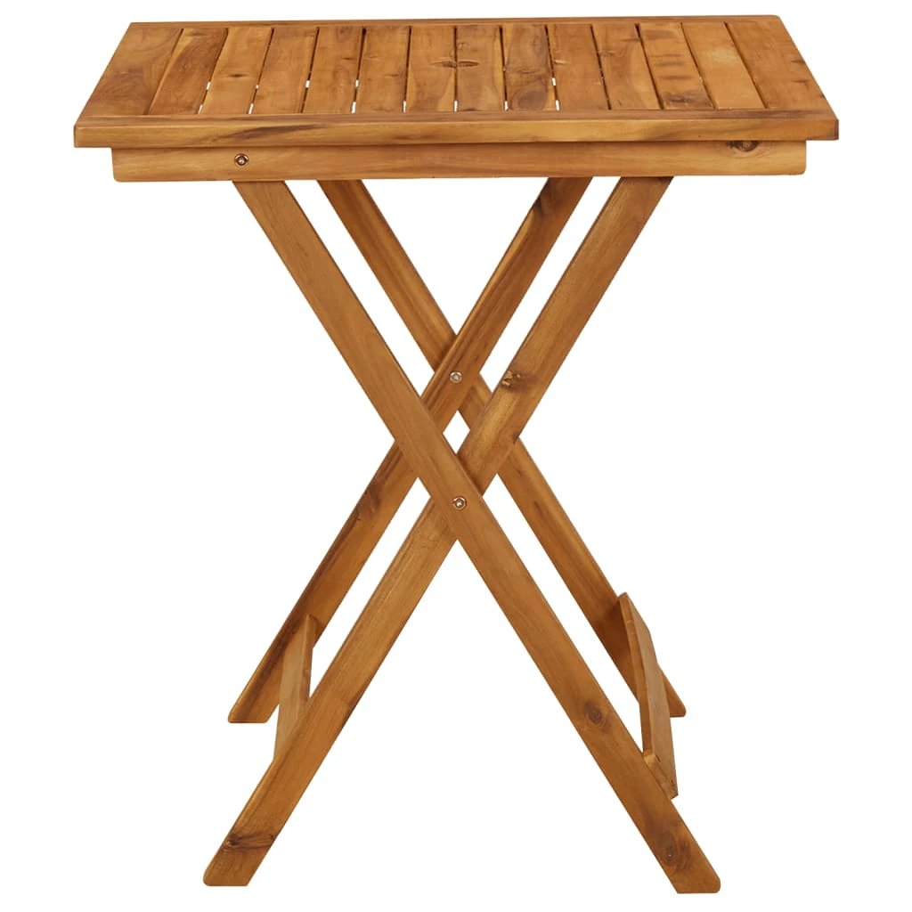 vidaXL vidaXL Folding Garden Table 60x75 cm Solid Acacia Wood - Garden Table