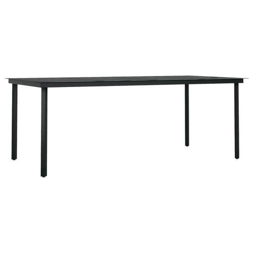 vidaXL vidaXL 3 Piece Garden Dining Set Oak with Sturdy Steel Frame and Easy Clean Glass Top for Outdoor Entertaining - Garden Set