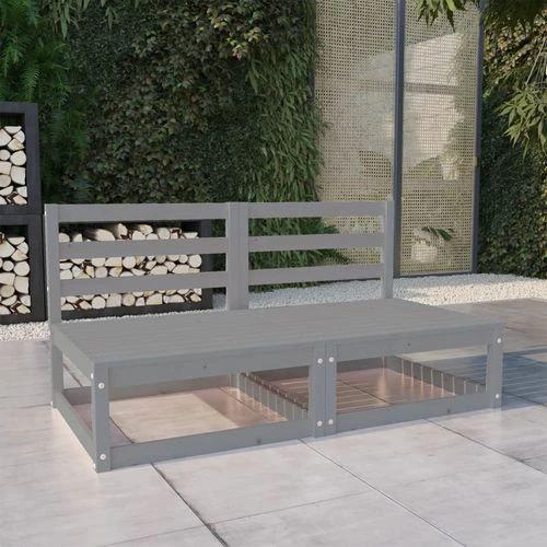 vidaXL vidaXL Garden 2-Seater Sofa Solid Pinewood Modular Design for Outdoor Relaxation - Garden Sofa Sets