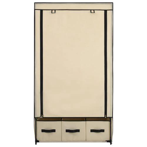 vidaXL Wardrobe Cream 87x49x159 cm Fabric by vidaXL