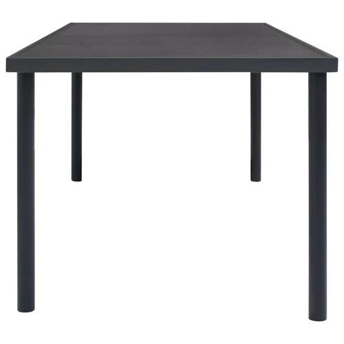 vidaXL 7 Piece Outdoor Dining Set 70 Inch Steel Frame with Powder-Coated Finish for Stylish Patio Gatherings by vidaXL