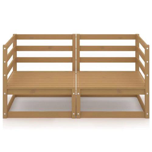 vidaXL Garden 2-Seater Sofa Solid Pinewood Modular Design for Outdoor Relaxation by vidaXL