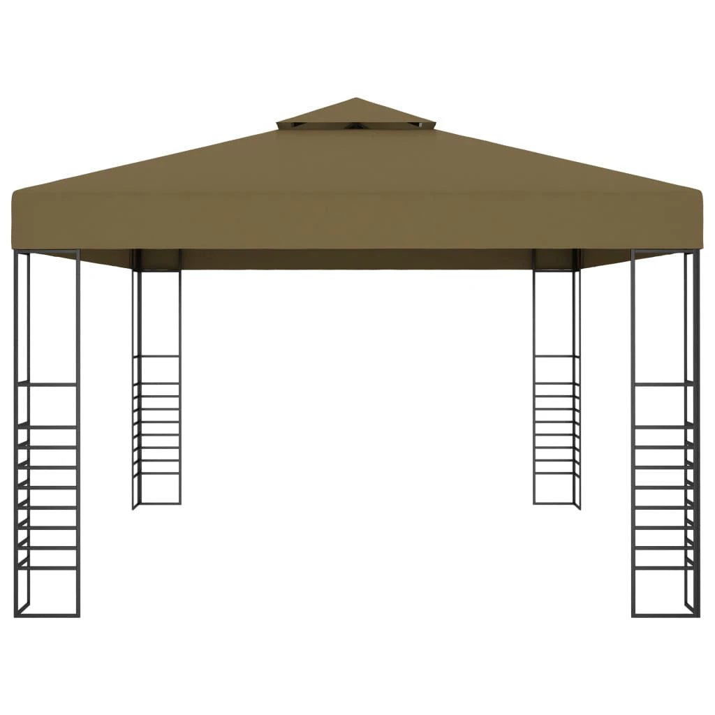 vidaXL Garden Gazebo Powder-Coated Steel 4x3x2.7 m White by vidaXL
