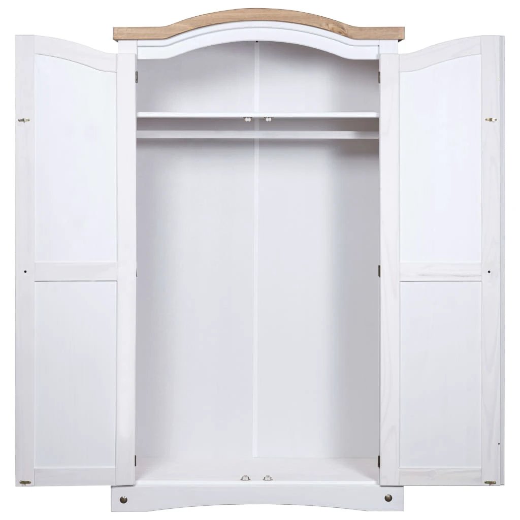 vidaXL vidaXL Wardrobe Mexican Pine Corona Range 2 Doors Grey - Wardrobe