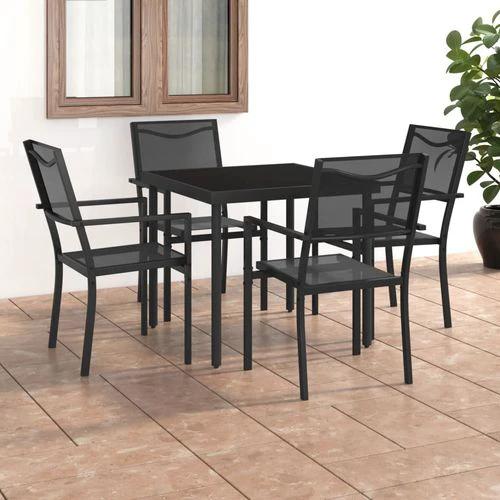 vidaXL 3 Piece Outdoor Dining Set with Durable Steel Frame and Stylish Design for Garden Enthusiasts by vidaXL