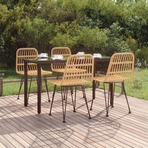 vidaXL 3 Piece Garden Dining Set with Weather Resistant PE Rattan for Outdoor Dining Enthusiasts by vidaXL