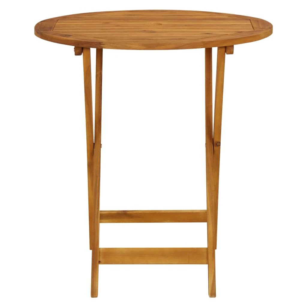 vidaXL Folding Garden Table 60x75 cm Solid Acacia Wood by vidaXL