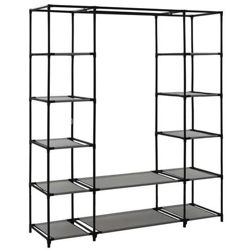 vidaXL vidaXL Portable Wardrobe 150x45x176 cm with Compartments and Rods Cream Fabric for Space-Saving Clothing Storage - Wardrobe