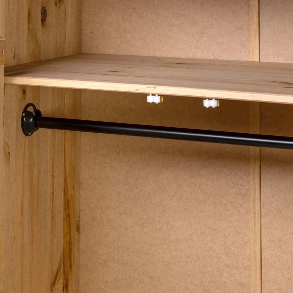 vidaXL 3-Door Wardrobe 118x50x171.5 cm Pine Panama Range by vidaXL
