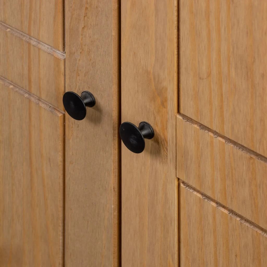 vidaXL 3-Door Wardrobe 118x50x171.5 cm Pine Panama Range by vidaXL