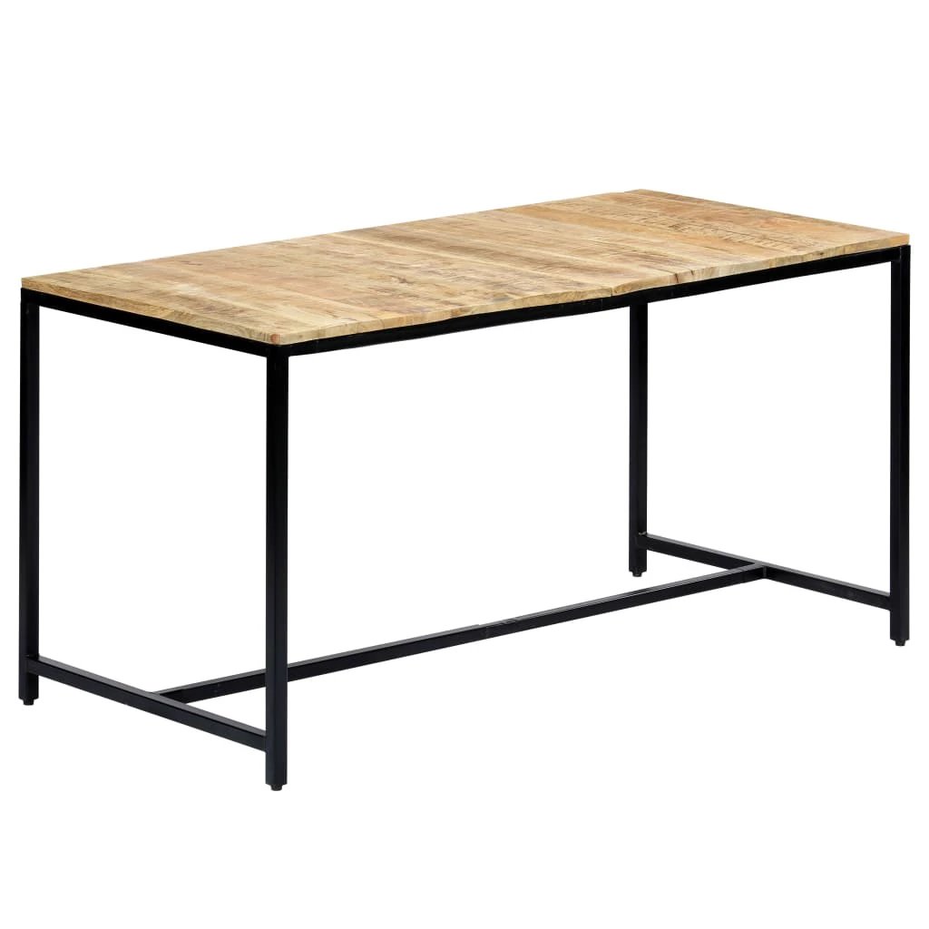 vidaXL Dining Table 180x90x75 cm Solid Rough Mango Wood by vidaXL