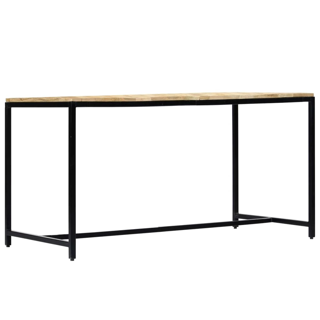 vidaXL Dining Table 180x90x75 cm Solid Rough Mango Wood by vidaXL