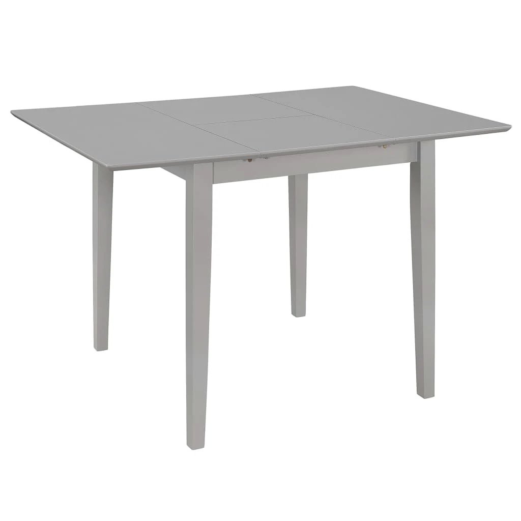 vidaXL vidaXL Extendable Dining Table White (80-120)x80x74 cm MDF - Uncategorized Dining Table