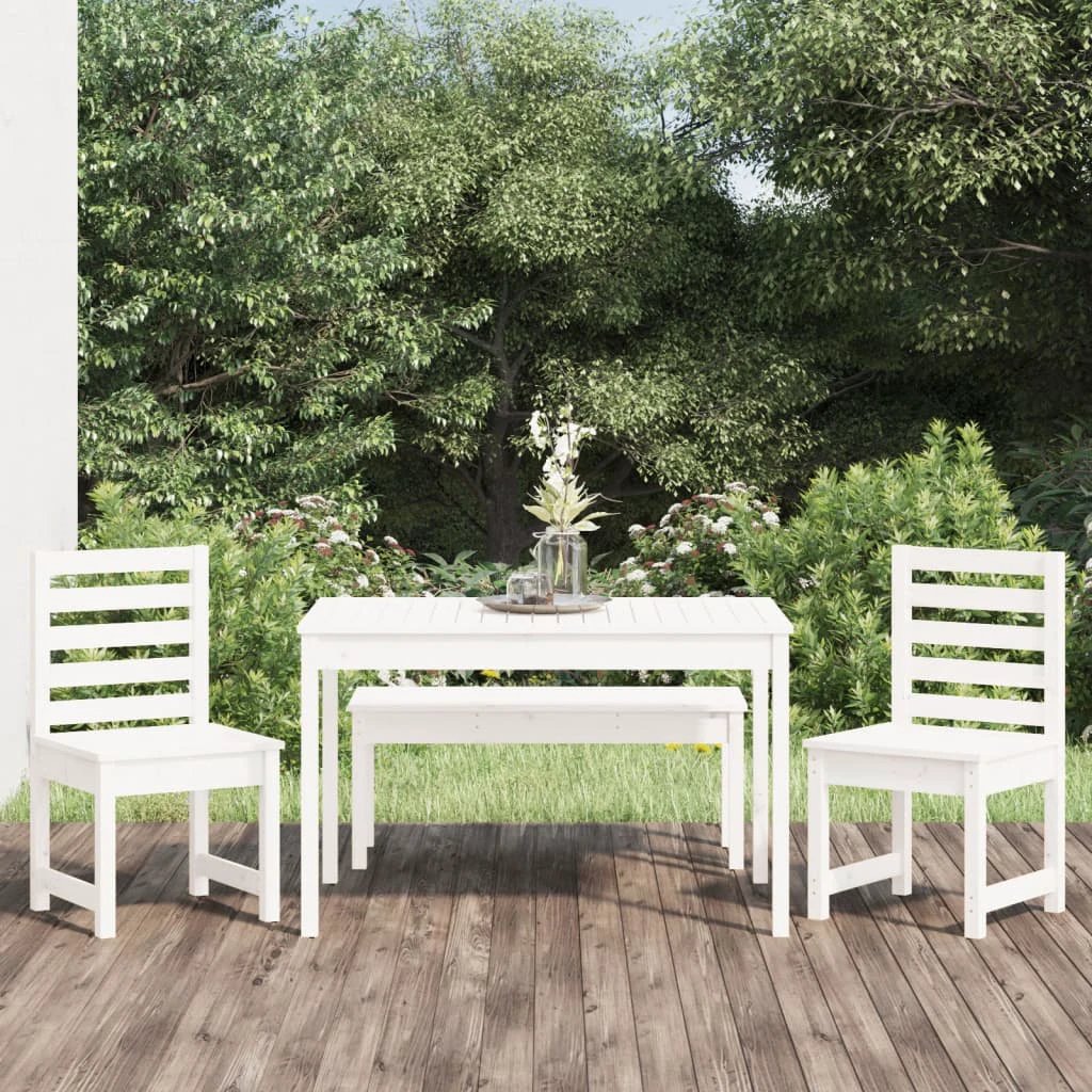 vidaXL VidaXL Garden Dining Set 4 Piece Solid Pine Outdoor - Garden Set
