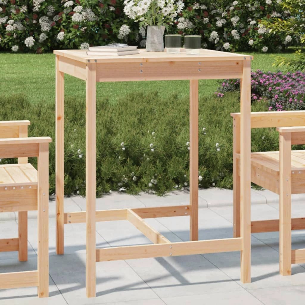 vidaXL Garden Table 82.5x82.5x110 cm Solid Wood Pine by vidaXL