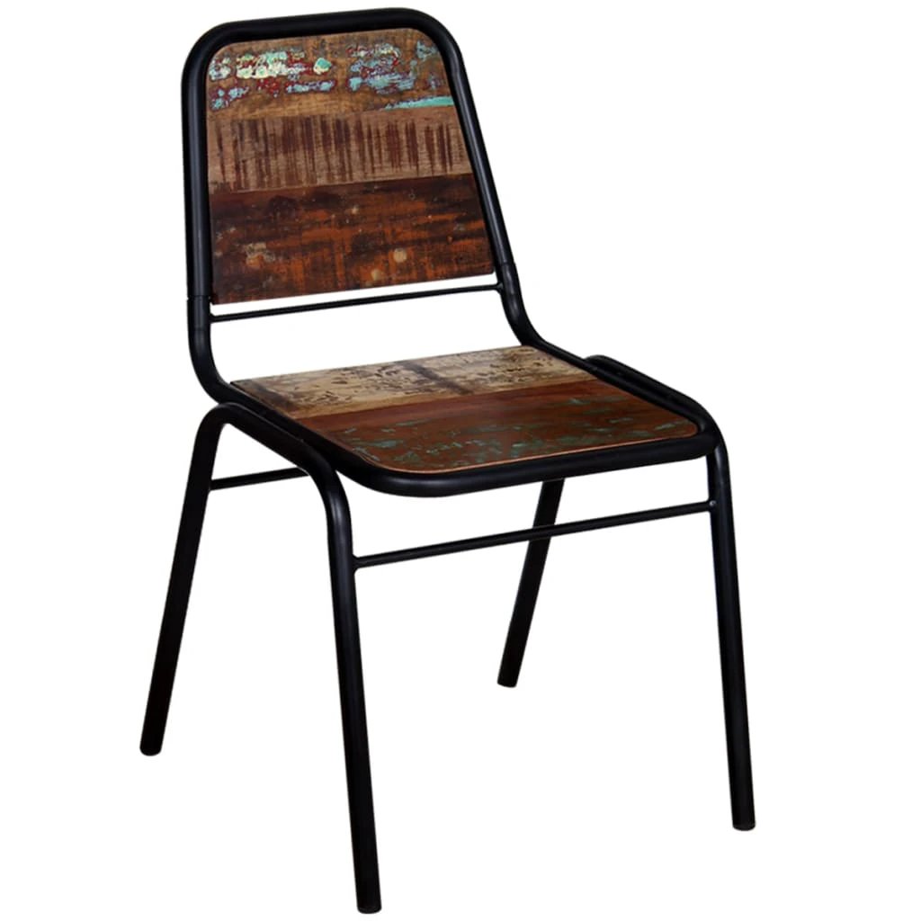 vidaXL vidaXL Dining Chairs 4 pcs Solid Reclaimed Wood - Wooden Chairs