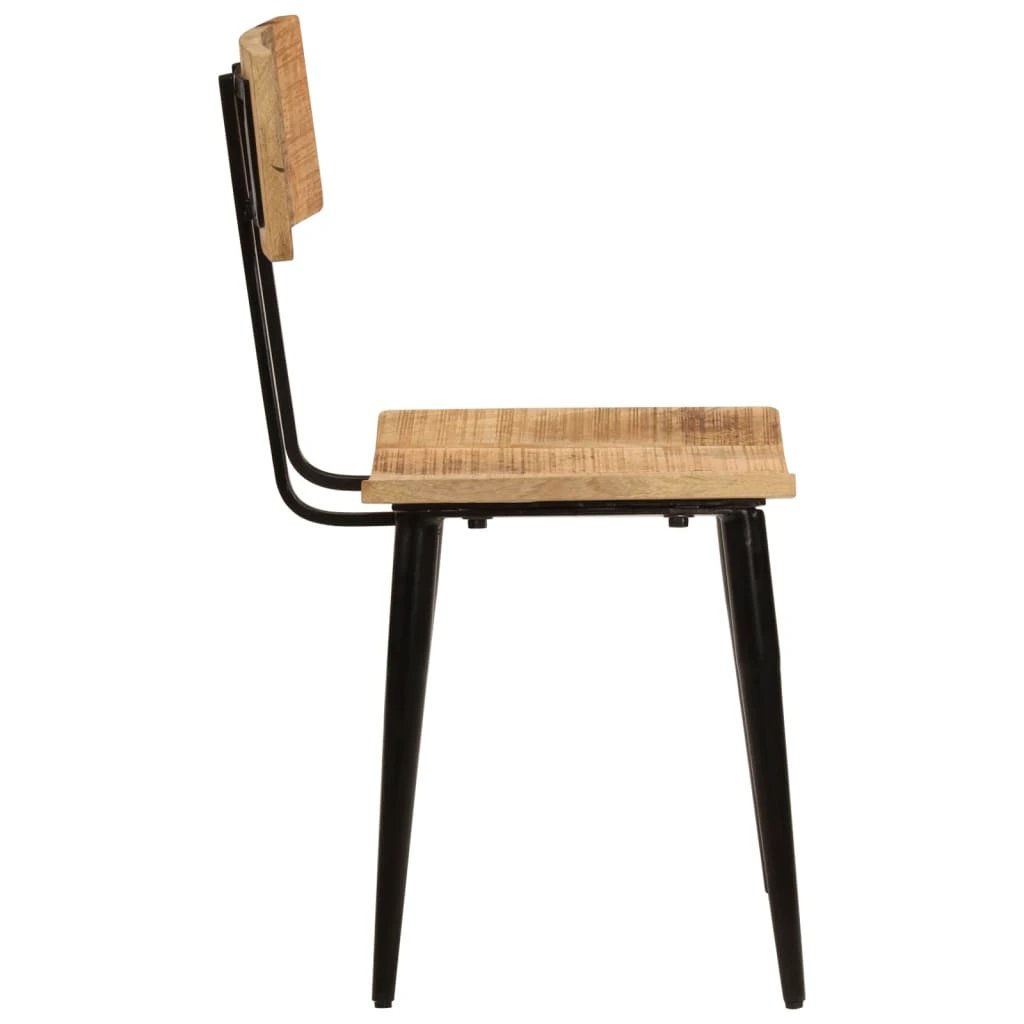 vidaXL vidaXL Dining Chairs 2 pcs 44x40x80 cm Solid Wood Mango - Wooden Chairs