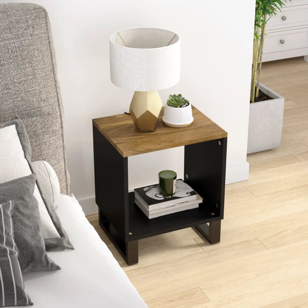 VidaXL Coffee Table 40x31x46 cm Solid Mango Wood for Home by vidaXL