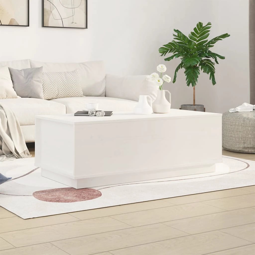 VidaXL Coffee Table 100x50x35 cm Solid Pine Lift Top by vidaXL