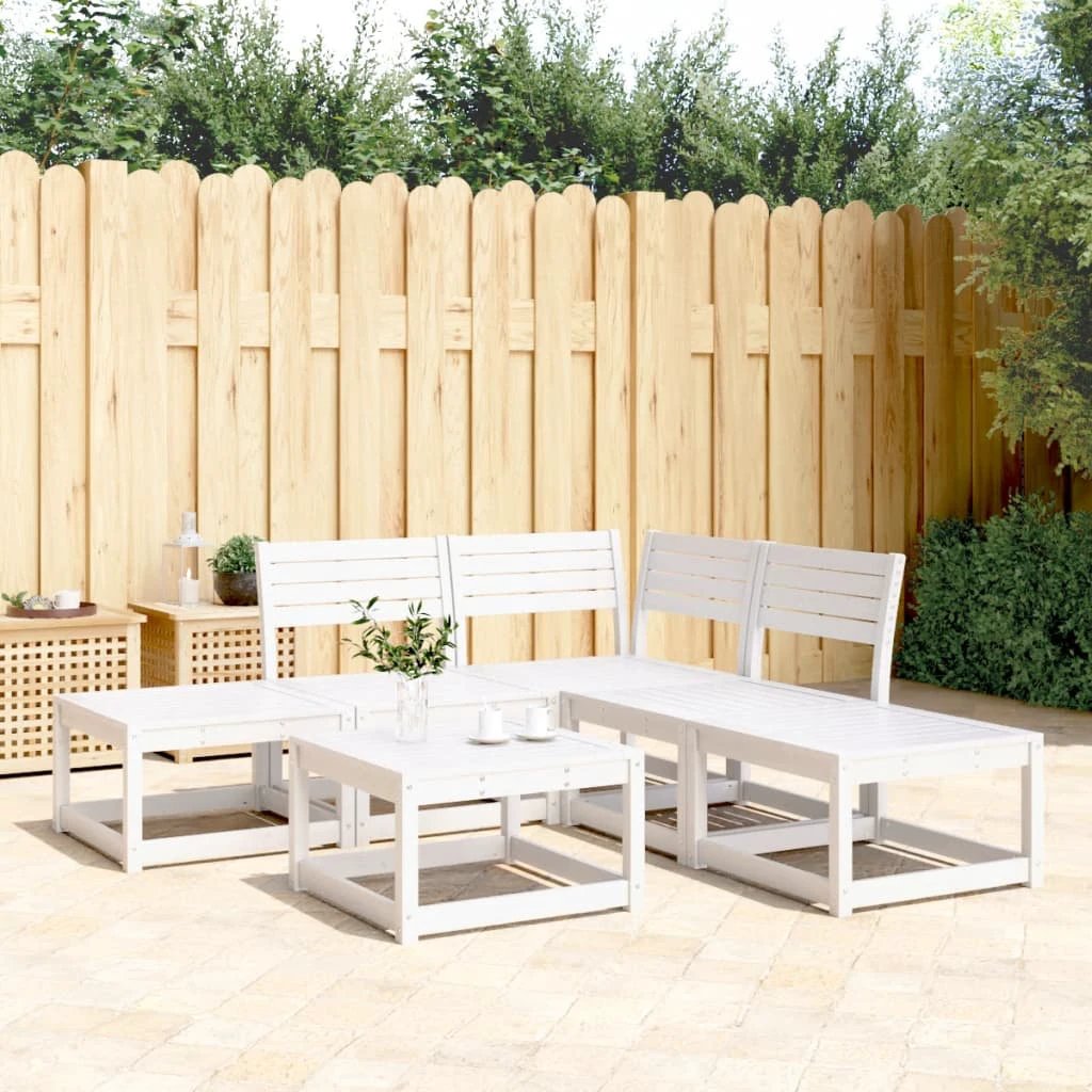 vidaXL 5 Piece Garden Sofa Set Solid Wood Pine by vidaXL