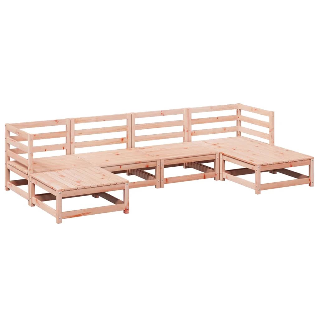 vidaXL 6 Piece Garden Sofa Set Solid Wood Pine by vidaXL