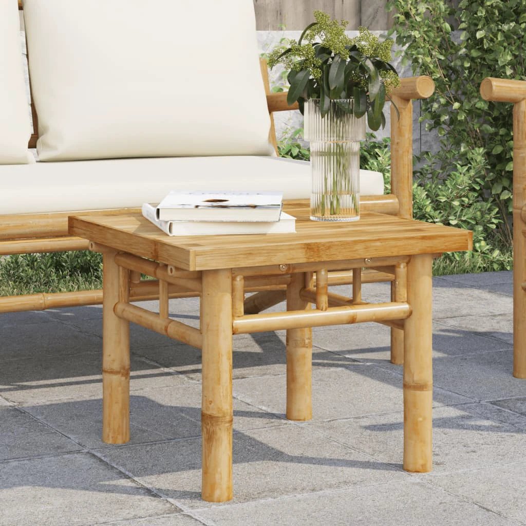 vidaXL Coffee Table 45x45x35 cm Bamboo Durable Natural Finish For Living Room And Outdoor Patio by vidaXL