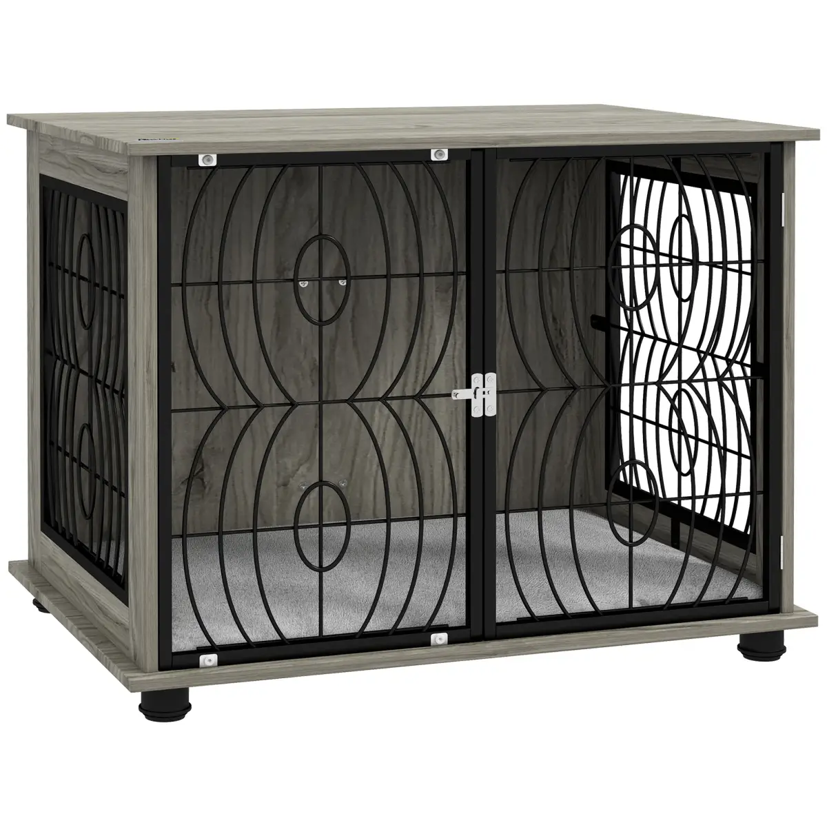 PawHut PawHut 29.5" Dog Crate Furniture End Table w/ Cushion for Medium Dogs - Dog Crate
