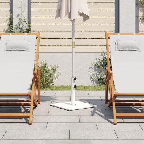 vidaXL vidaXL Parasol Base 17 kg Square with Adjustable Holders for Outdoor Umbrellas - Parasol