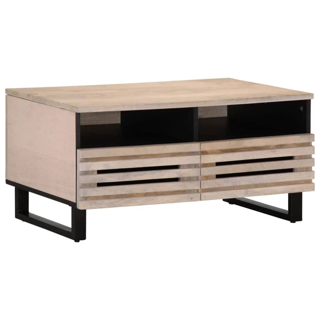 VidaXL Coffee Table 80x55x40 cm Solid Mango Wood Lounge by vidaXL