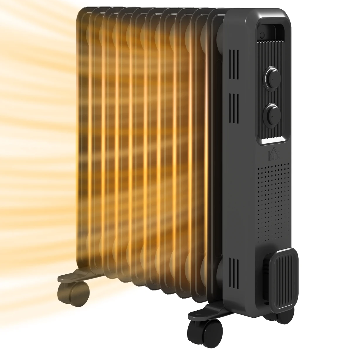 HOMCOM Oil Filled Radiator 9 Fin 3 Heat For Home by HOMCOM