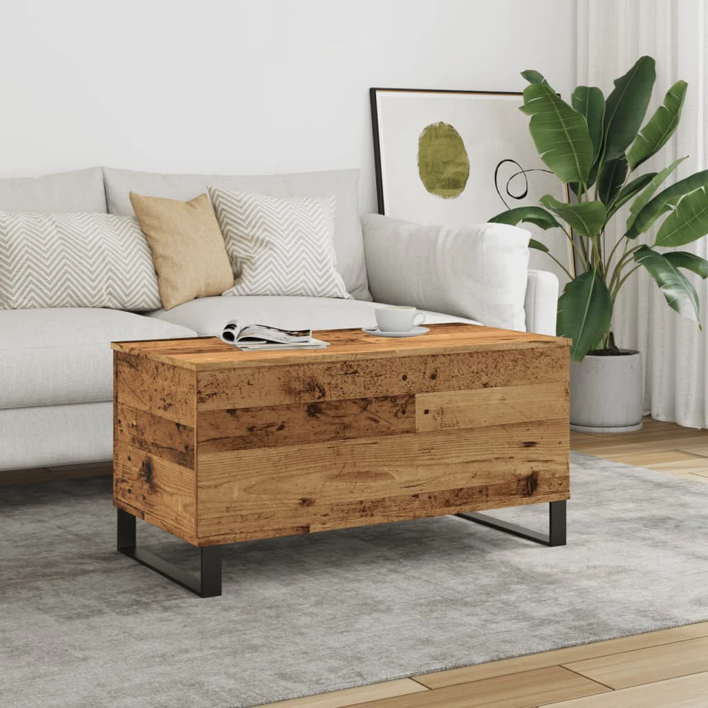 VidaXL Coffee Table White 90x44.5x45 Lift Top Living Room by vidaXL