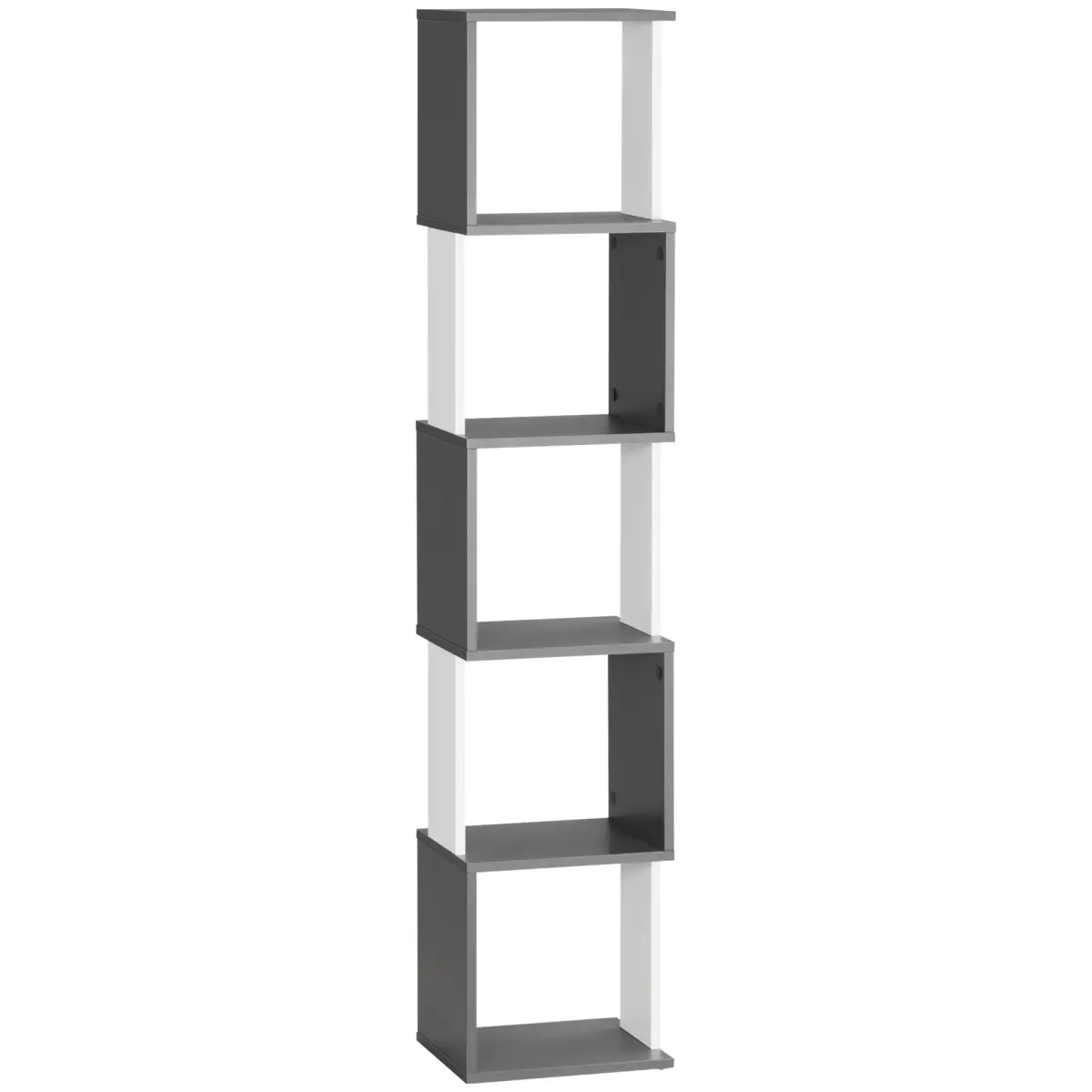 HOMCOM HOMCOM 5-Tier Bookshelf Freestanding Bookcase Storage Shelves - Bookcase