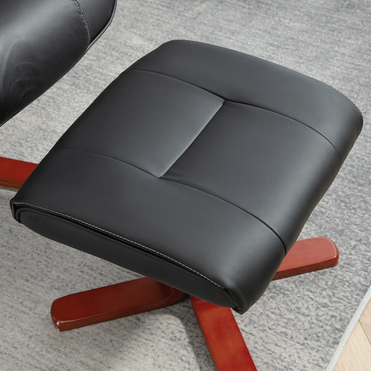 HOMCOM HOMCOM Reclining Armchair With Footstool For Living Room - Recliner