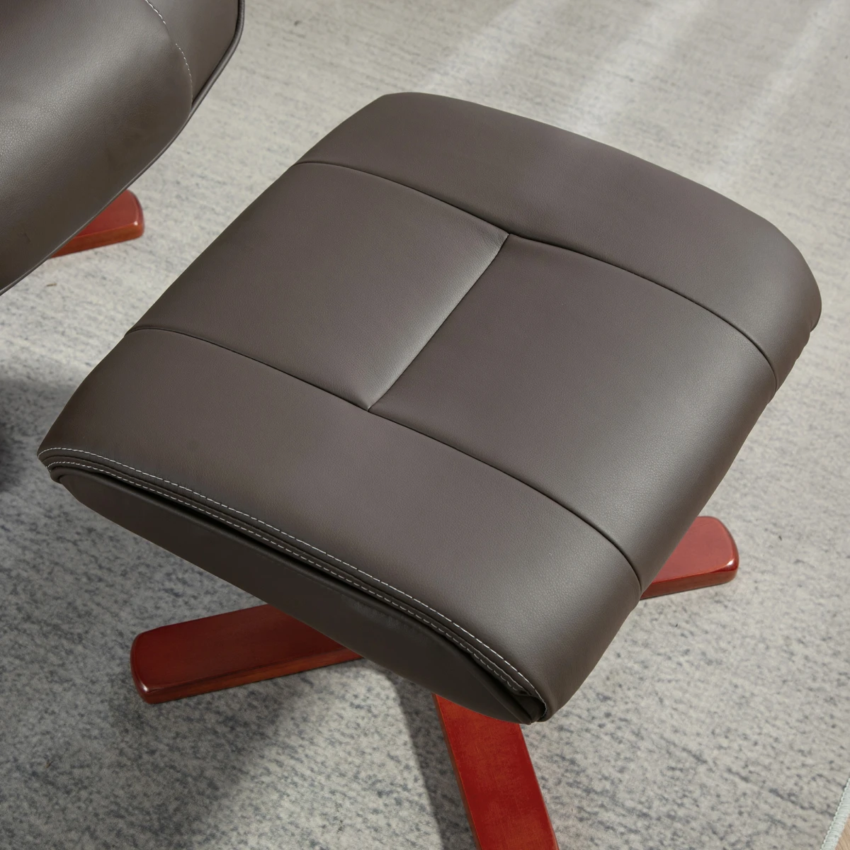 HOMCOM HOMCOM Reclining Armchair With Footstool For Living Room - Recliner