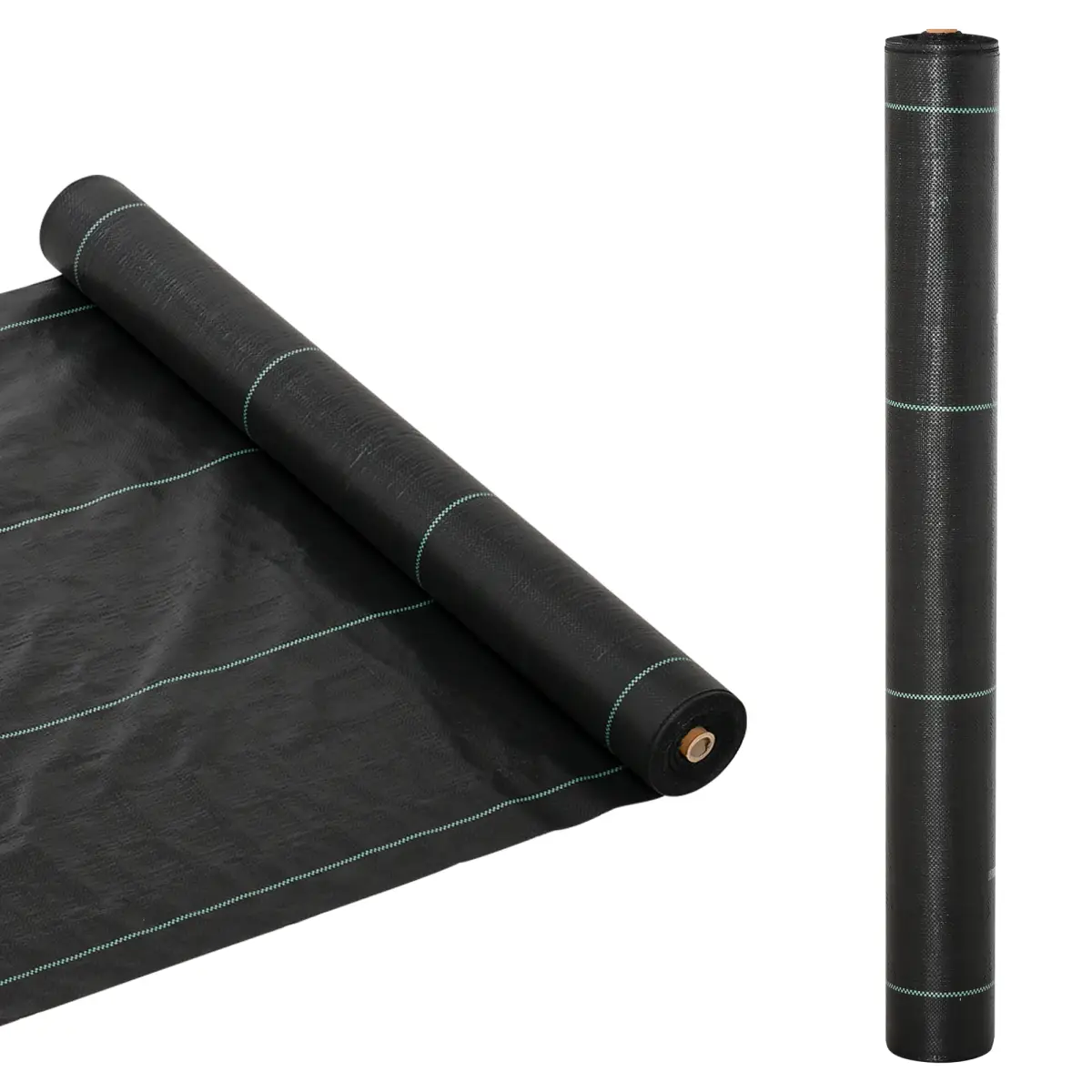 Outsunny Outsunny 1x50m Weed Barrier Fabric Durable Convenient Design Weed Block Mat - Barrier Mats
