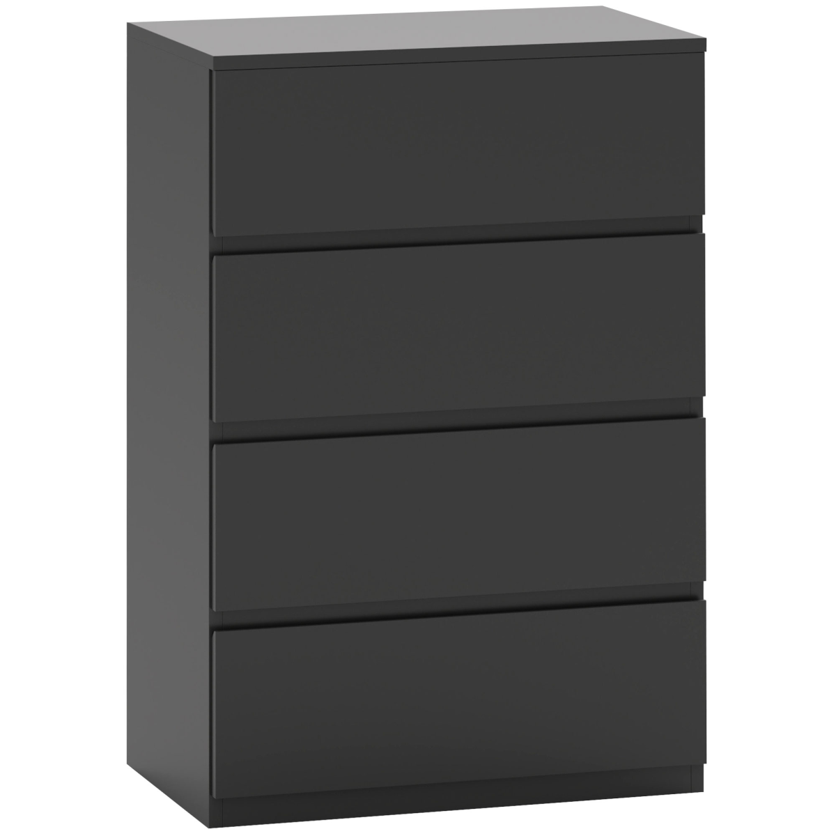 HOMCOM White 4 Drawer Dresser Compact With Soft Close Drawers For Bedroom Organization And Storage by HOMCOM