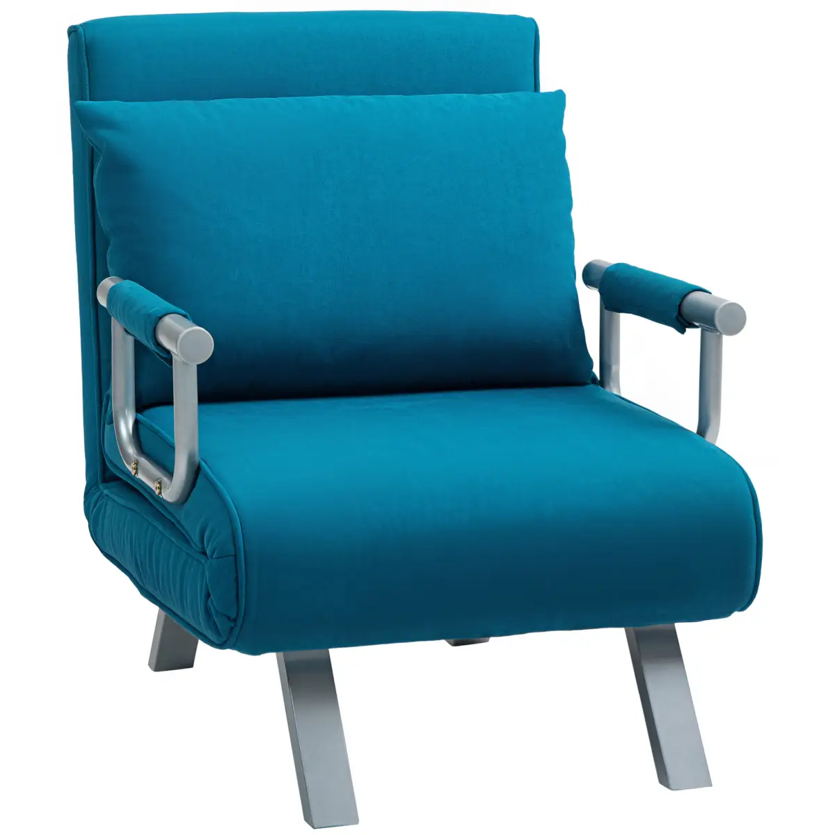HOMCOM HOMCOM Single Folding 5 Position Convertible Sleeper Chair Bed - Sofa Bed