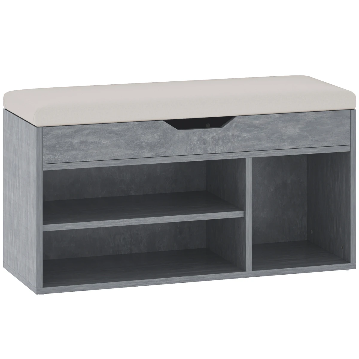 HOMCOM HOMCOM Sit On Shoe Storage 3 Compartments - Shoe Storage