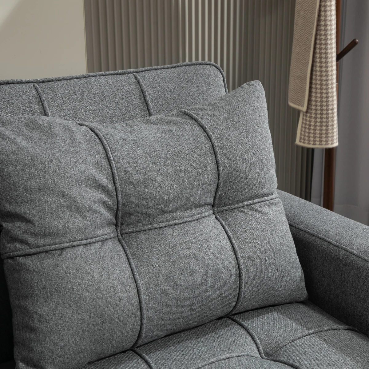 HOMCOM Two Seater Sofa Bed With Pockets For Living Room by HOMCOM