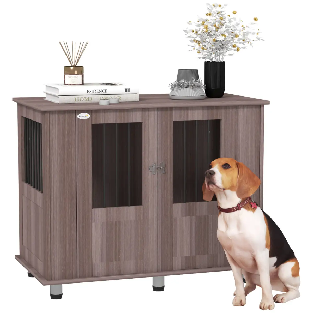 PawHut PawHut Dog Crate Kennel Cage for Small Medium Dog, Indoor End Table - Dog Crate