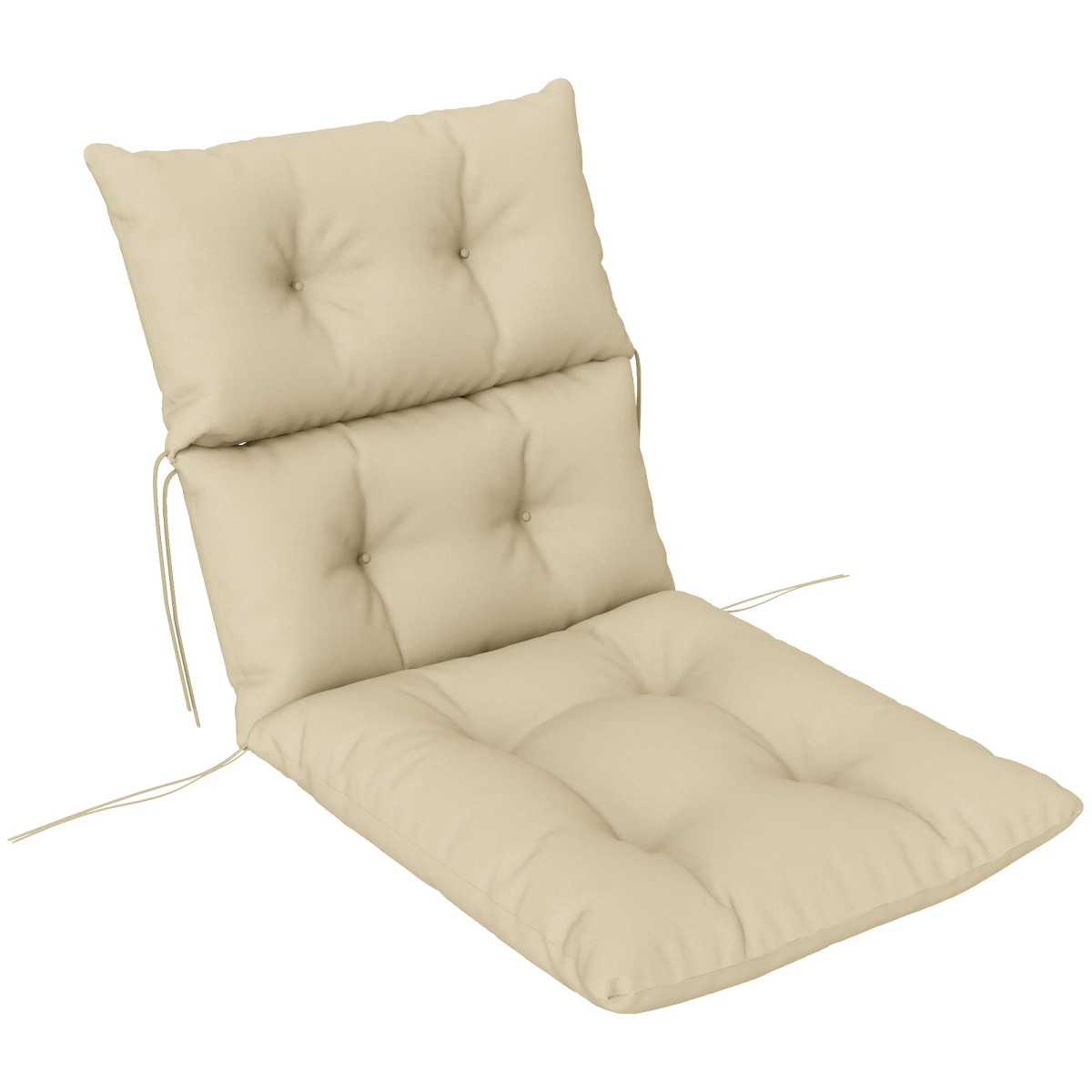 Outsunny Outsunny Adirondack Chair Cushion Rocking Chair Cushion w/ Ties - Sun Lounger