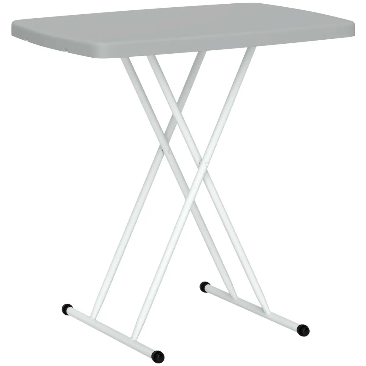 Outsunny Outsunny Folding Coffee Table, Height Adjustable Bistro Table - Garden Table