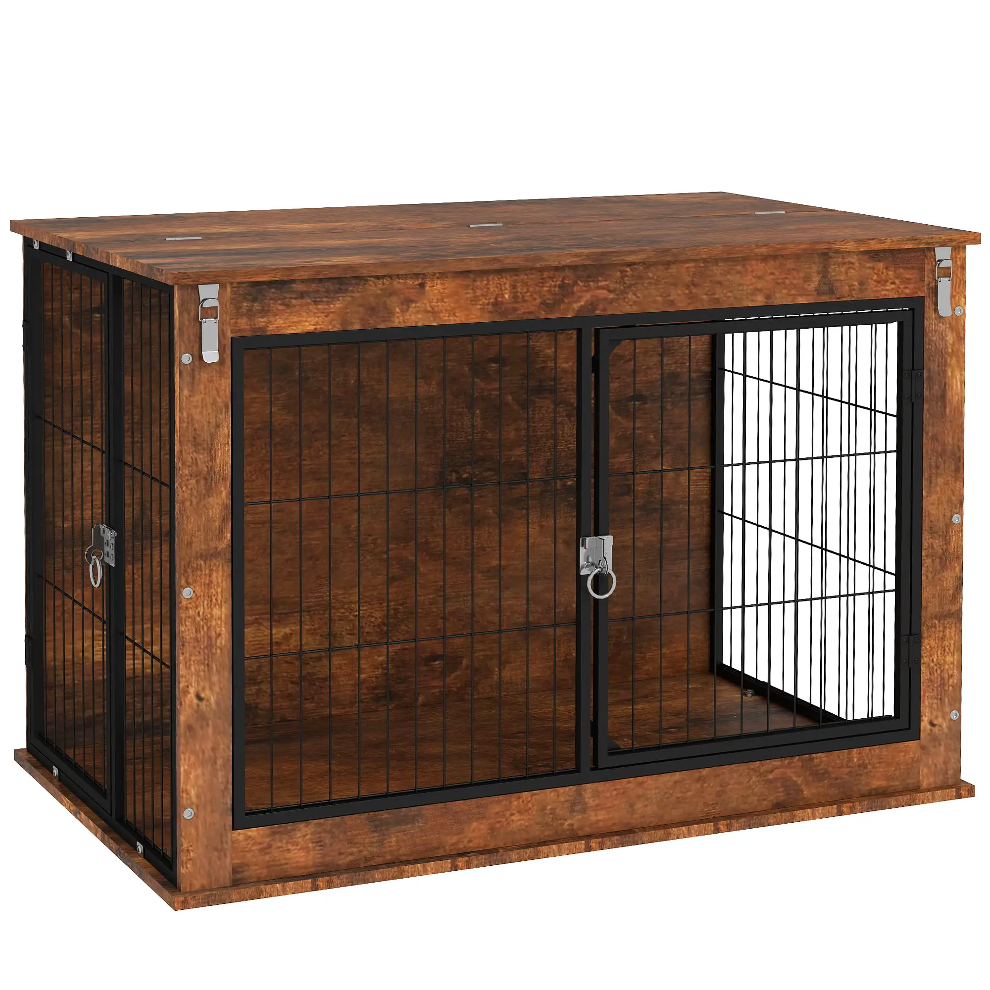 PawHut PawHut Dog Crate Furniture on Wheels, for Medium Dogs - Dog Crate