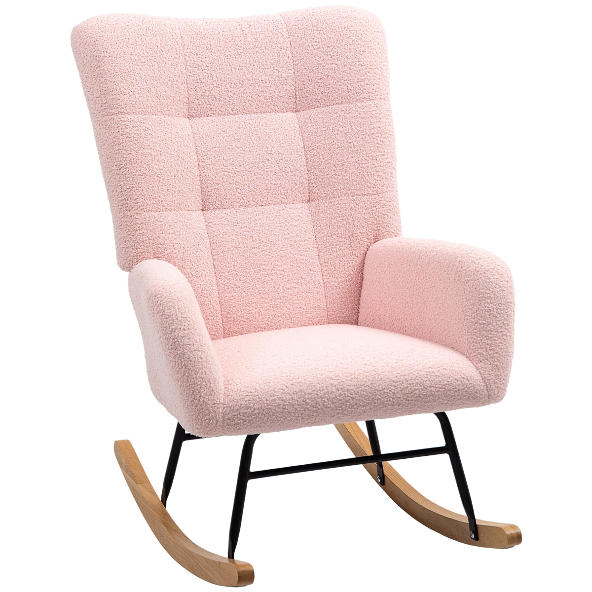 Comfy Rocking Chair Standard Teddy Fleece Home by HOMCOM