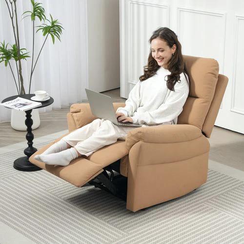 Comfort Recliner Sofa with Adjustable Backrest and Footrest for Ultimate Home Relaxation by HOMCOM