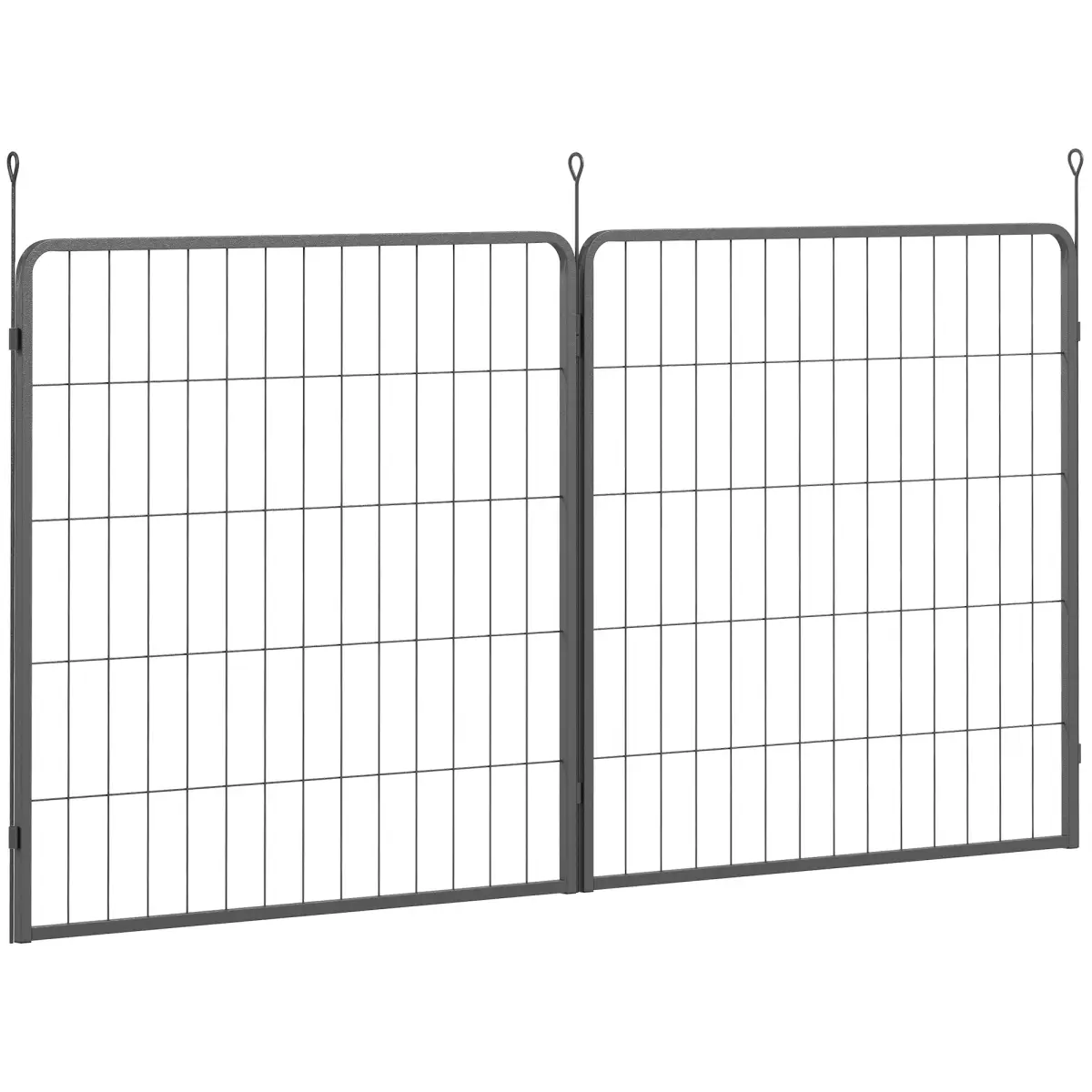 PawHut Foldable Steel Pet Enclosure - Secure Space for Pets - Versatile Design - Pet Playpen