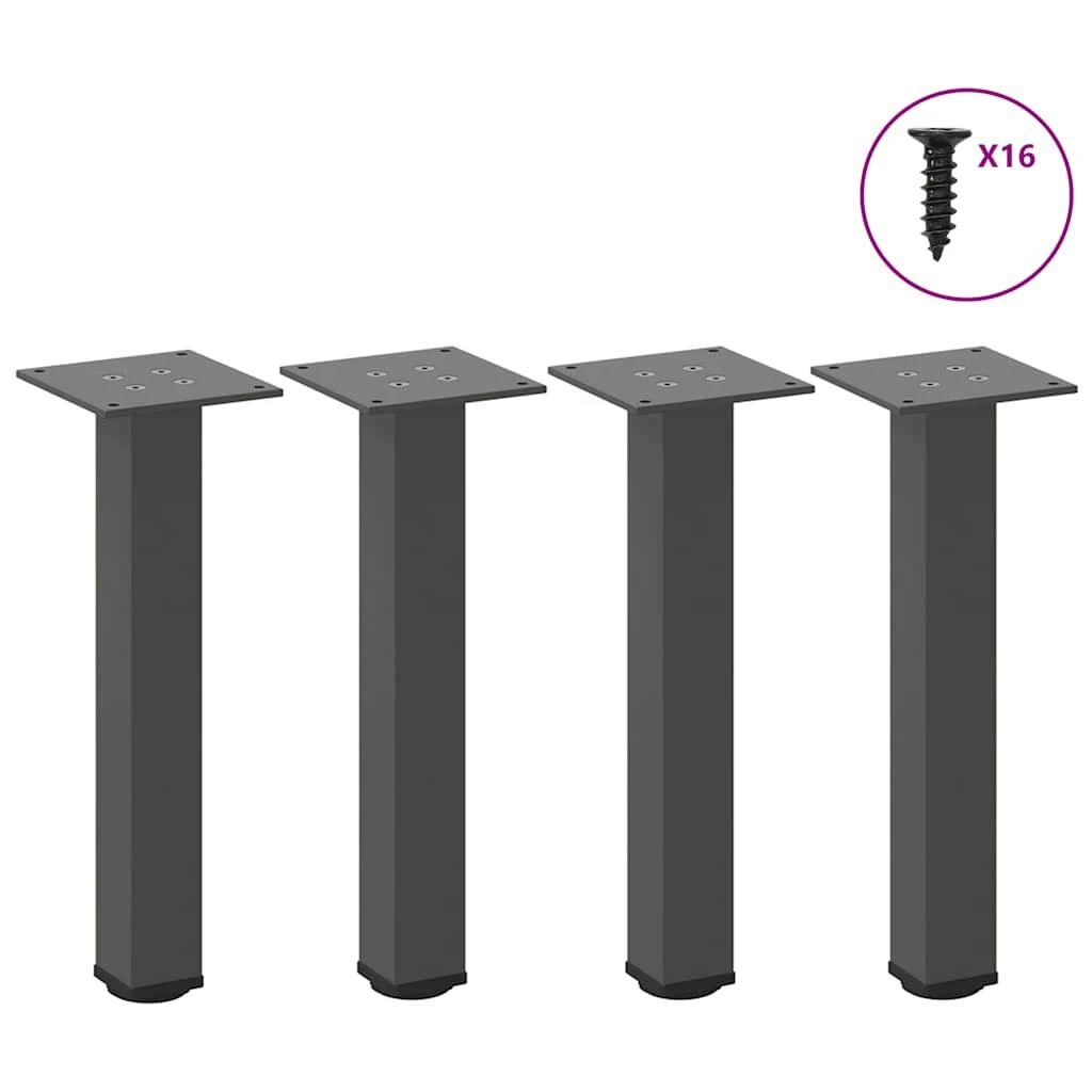 VidaXL Table Leg Set 30-32 cm Powder-Coated DIY by vidaXL