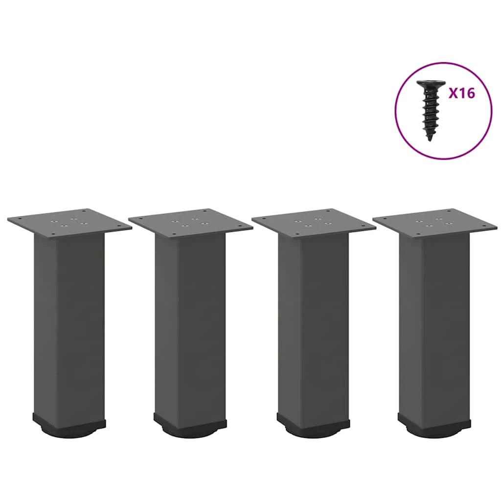VidaXL Table Leg Set 30-32 cm Powder-Coated DIY by vidaXL