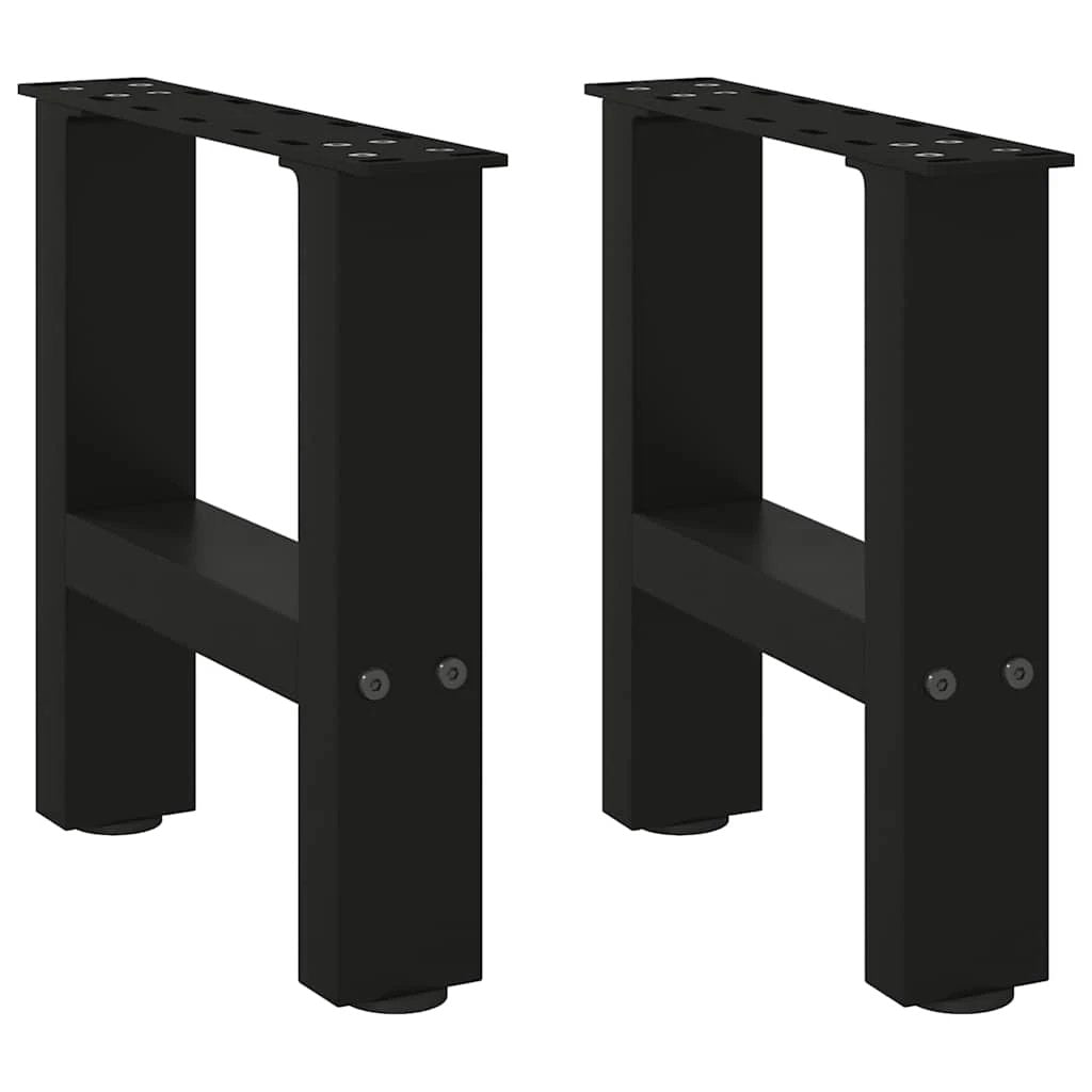 VidaXL Coffee Table Legs 70x31 cm Powder Coated Steel for DIY Furniture Projects by vidaXL
